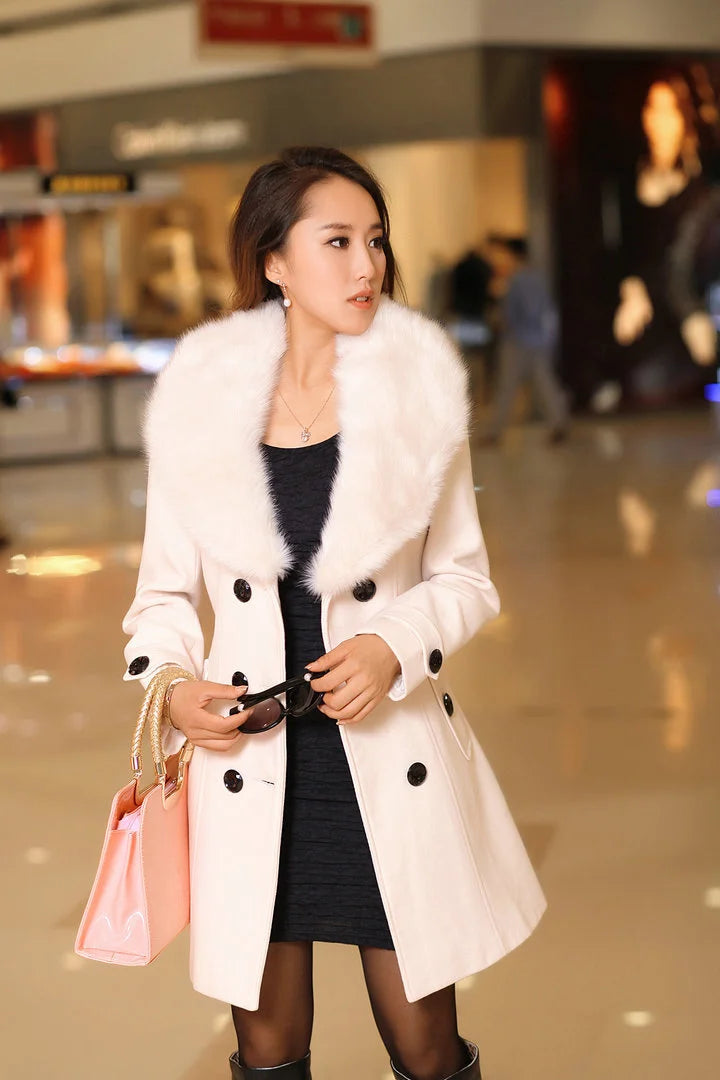 Double Button Wool Coat