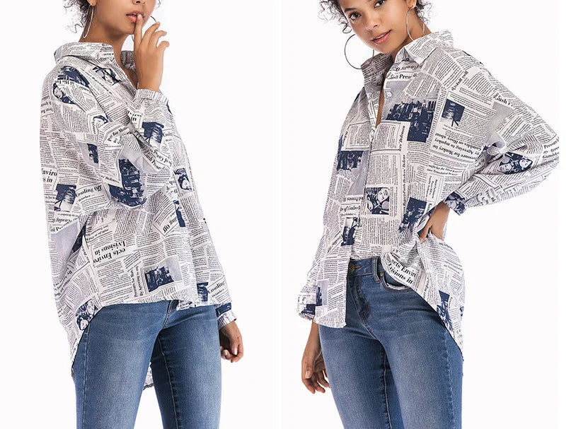 Diary Letter Printed Shirt