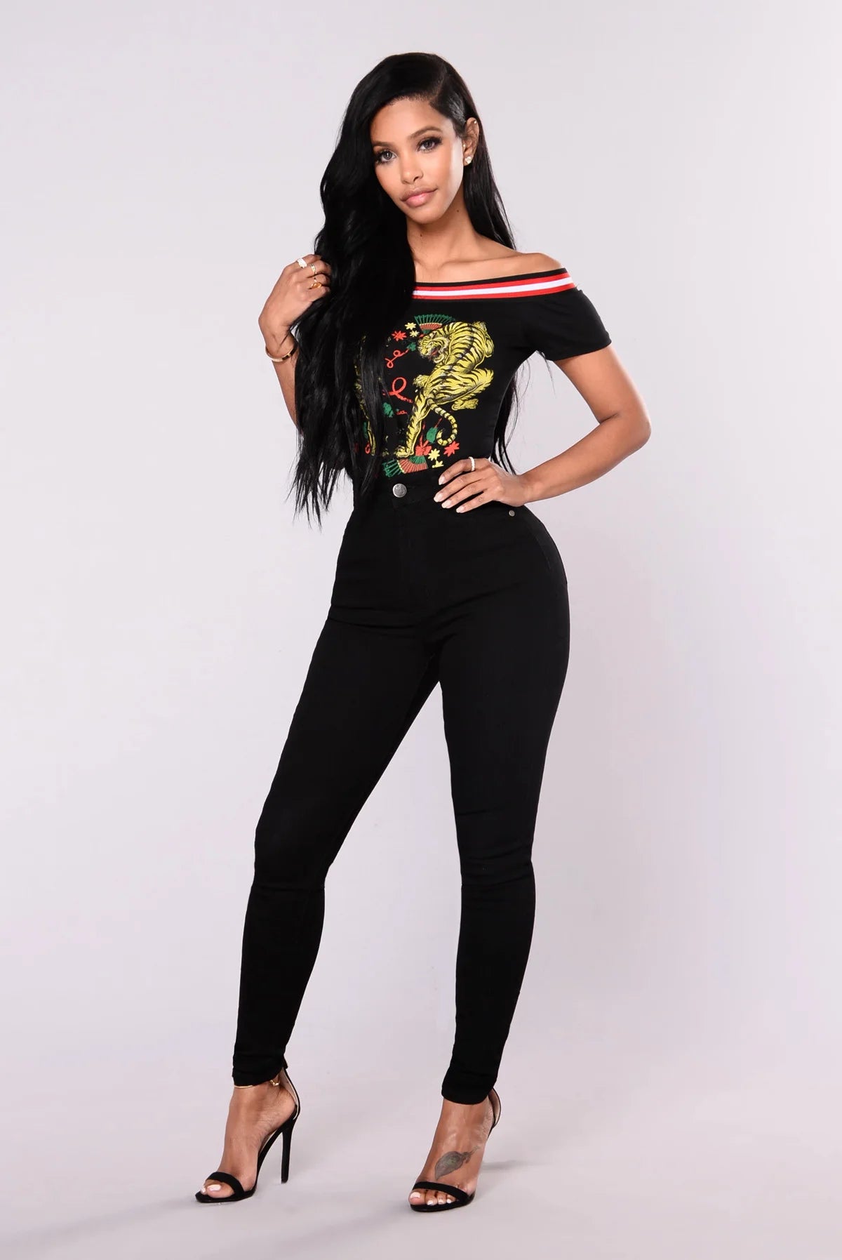 Stretch Jean With Ultra High Rise