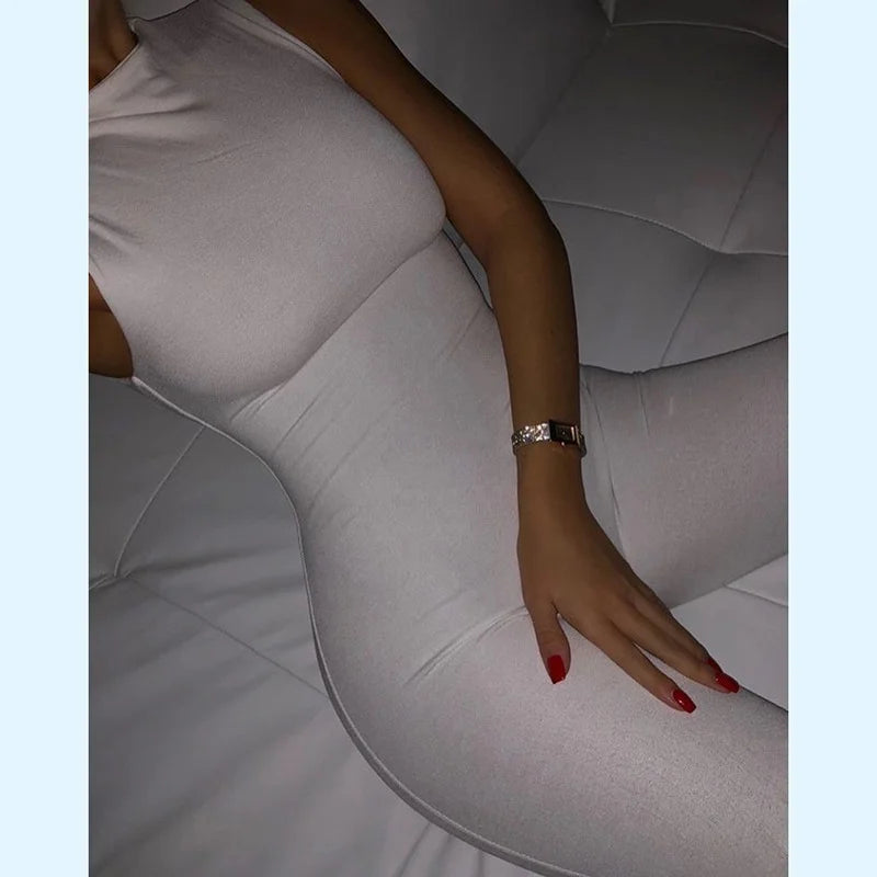 Slim High Waisted Sports Jumpsuit