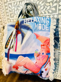 Relaxing mode denim bag
