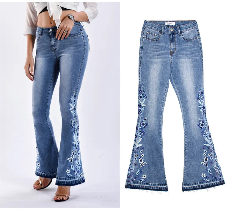 Women’s Denim Wide Legged Trousers