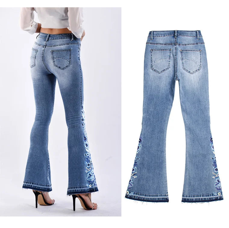 Women’s Denim Wide Legged Trousers