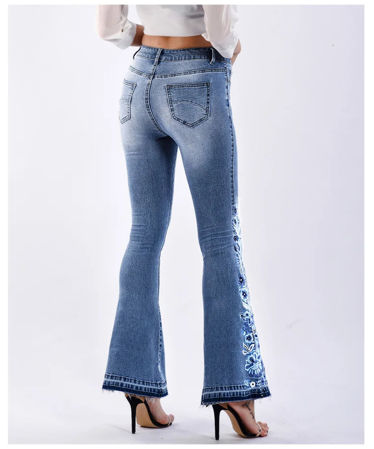 Women’s Denim Wide Legged Trousers