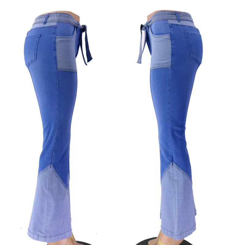 Jeans Two-Tone Flared