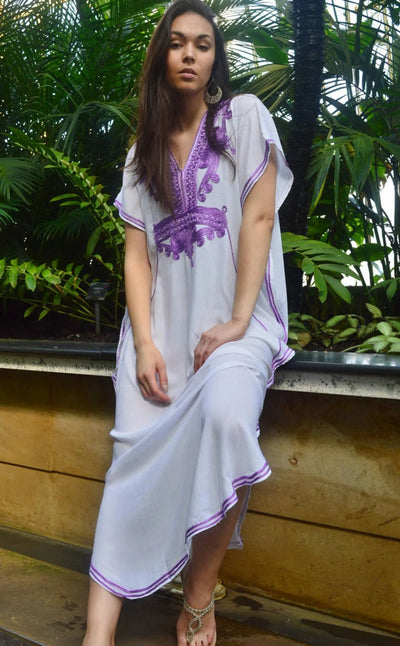 Loose Embroidered Beach Robe Various Colors
