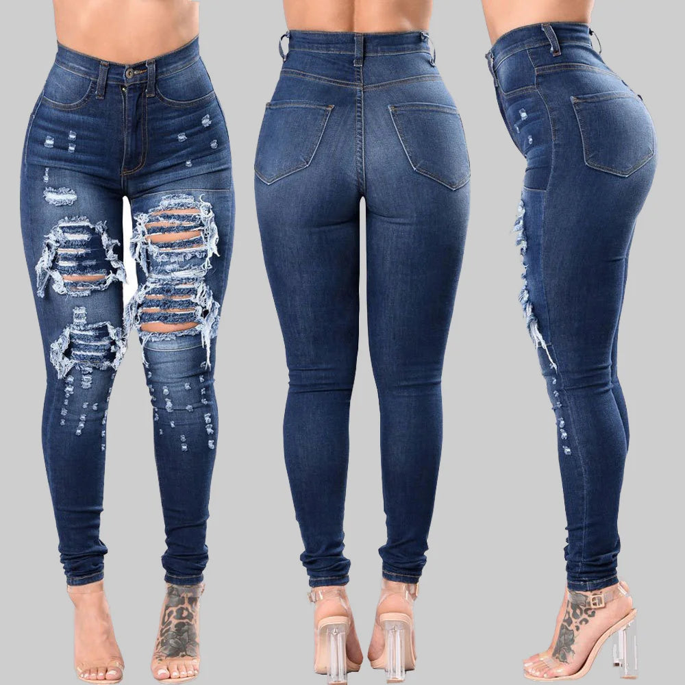 Ripped Denim Trousers