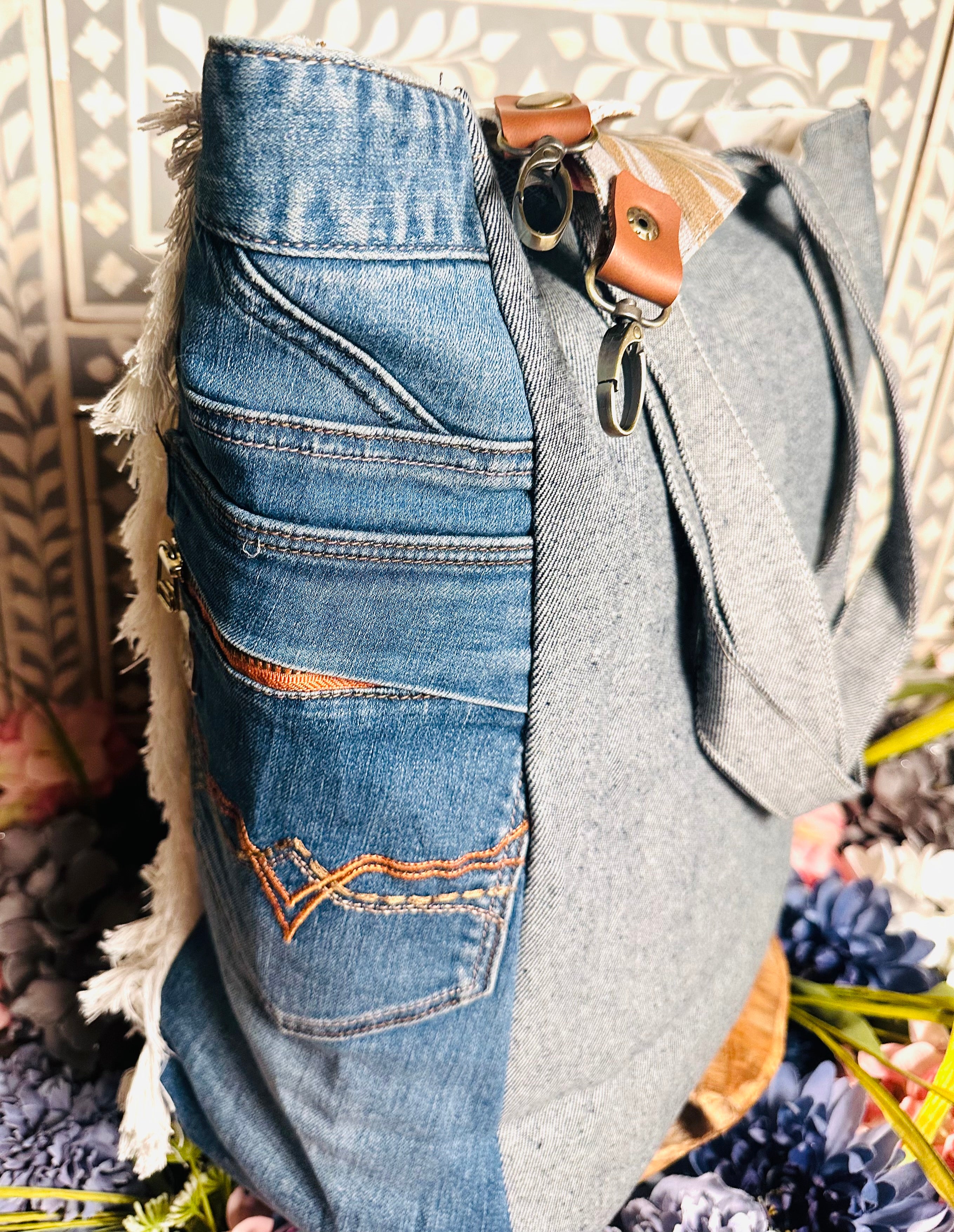 Stay Wild Bali Treasures Denim Bag