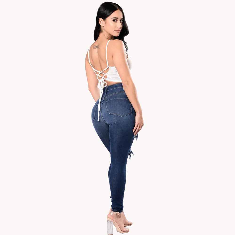 Ripped Denim Trousers