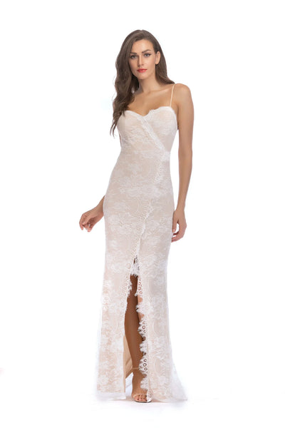 Lace Dress Stitching Halter Sexy Sling Dress