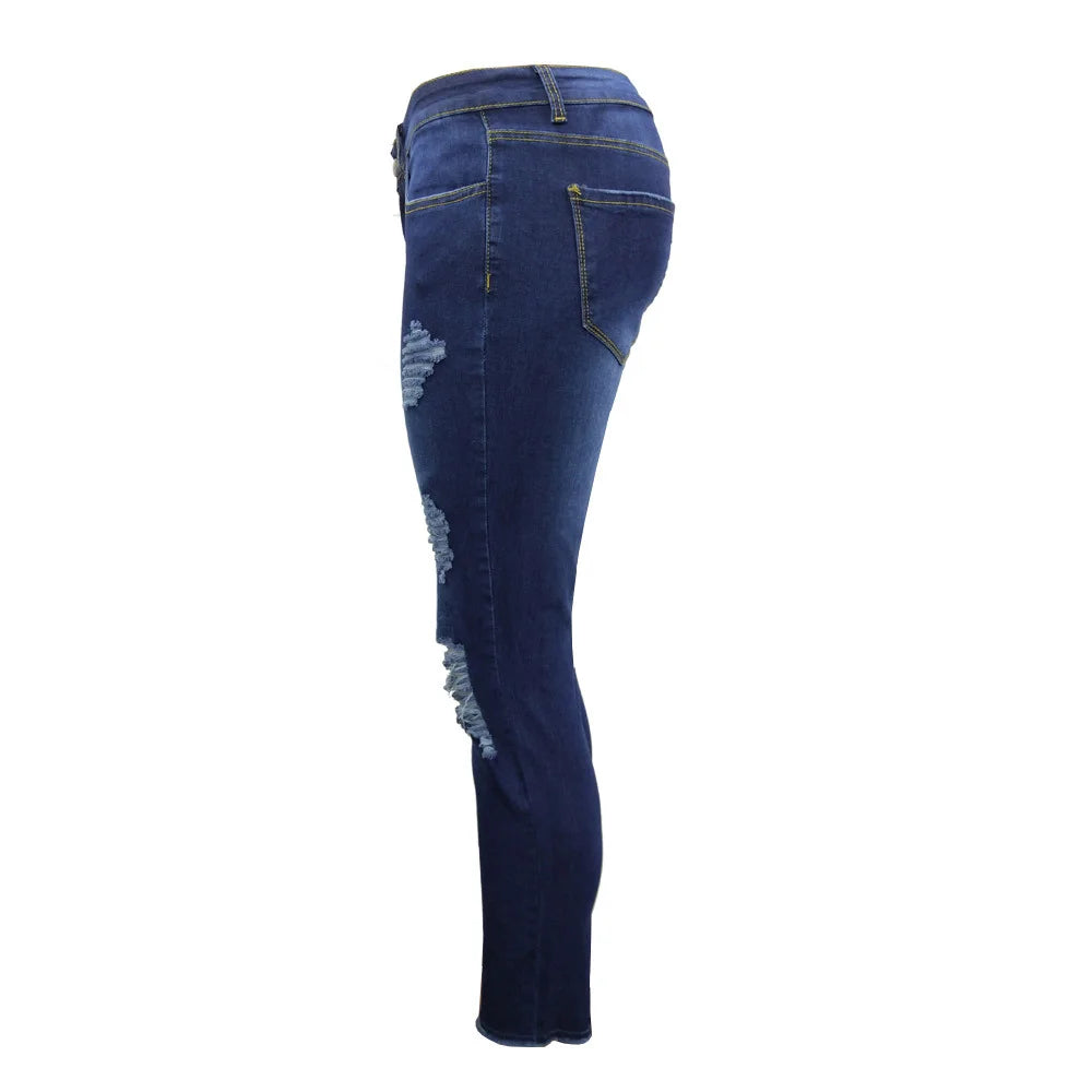 Stretch Ripped Skinny Jeans