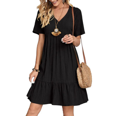 A Short Sleeved Dress
