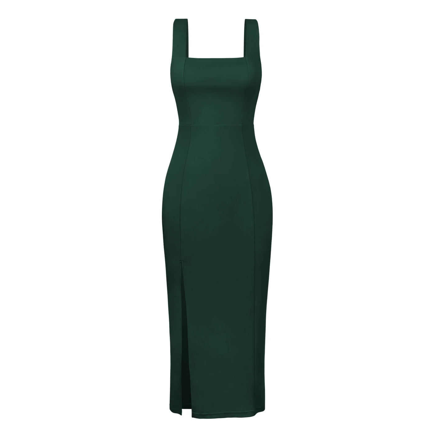 Suspenders Slit Elegant French Style Dress