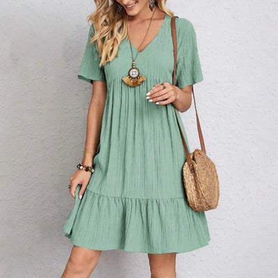 A Short Sleeved Dress