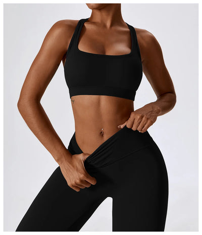 High-Intensity Nude Sports Vest Running Beautiful Back Fitness Top