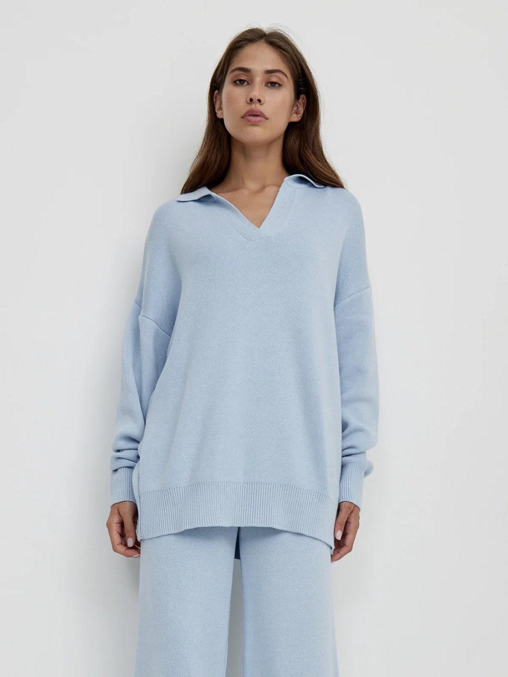 Sweater And Wide Pants Set