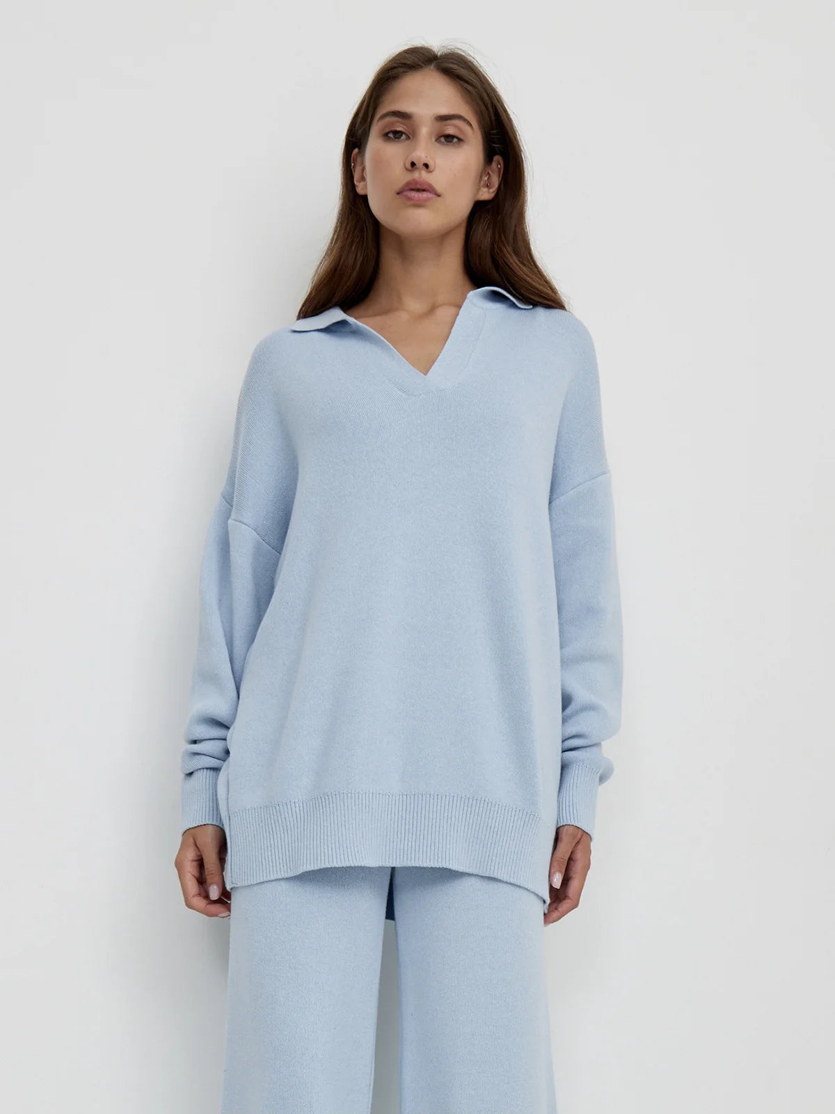 Sweater And Wide Pants Set