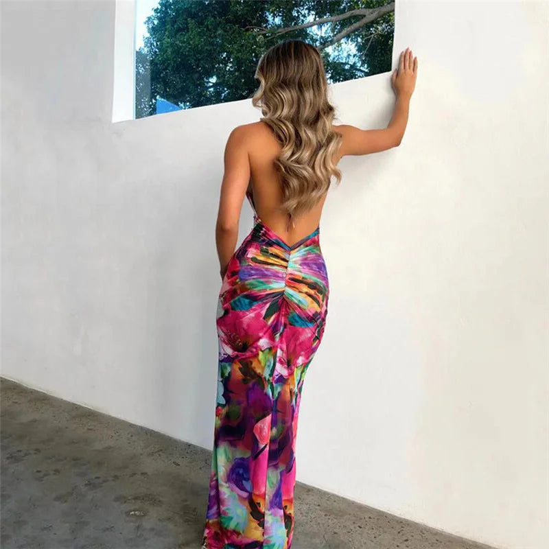 Backless Tight Wrap Dress