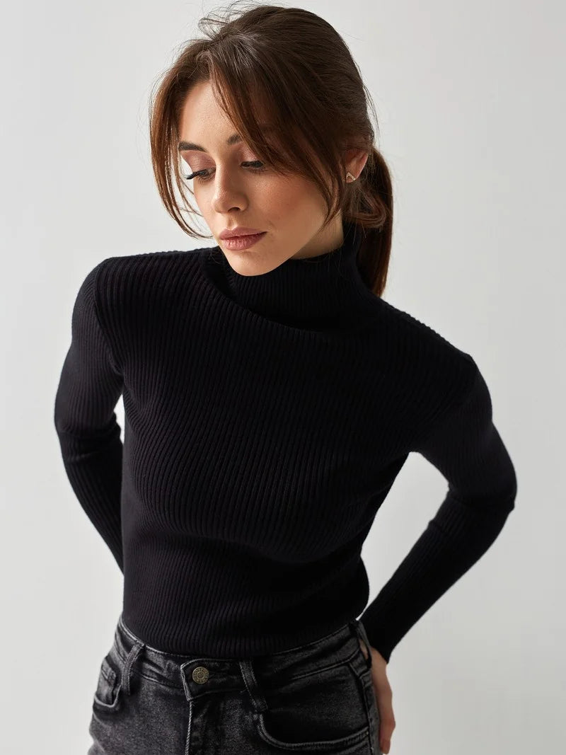 Turtleneck Sweater Knitted Undershirt