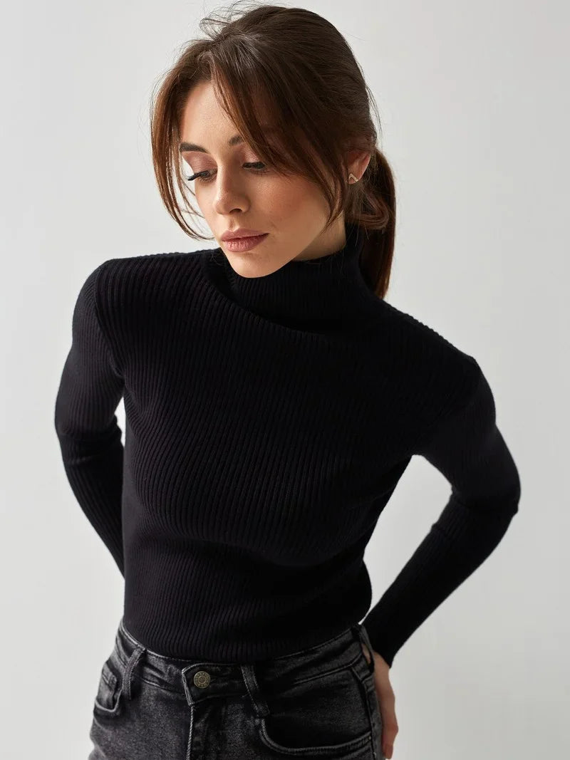 Turtleneck Sweater Knitted Undershirt