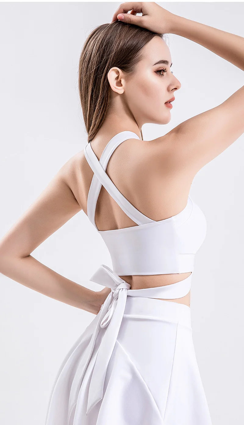 Sports Vest with Straps Cross Back