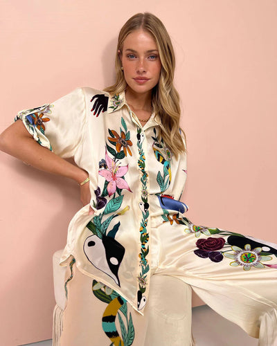 Set Of Shirt And Comfortable Trousers For Dress