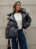 Cotton Padded Jacket Short Hooded