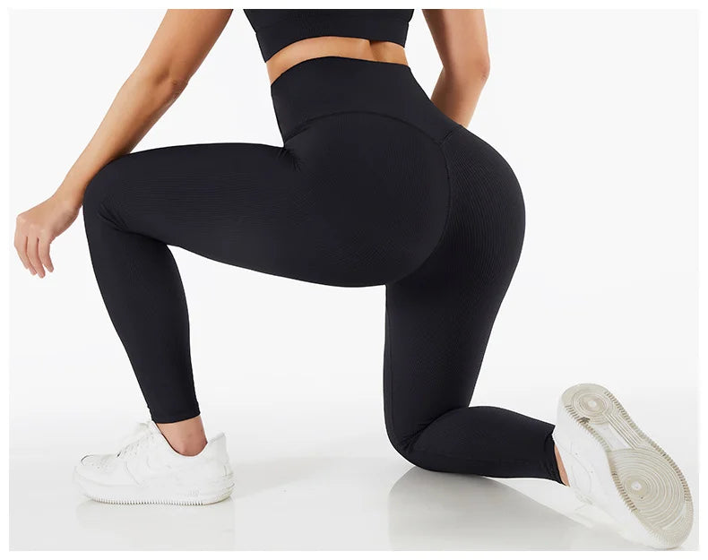 Stretch Ribbed Sports Pants