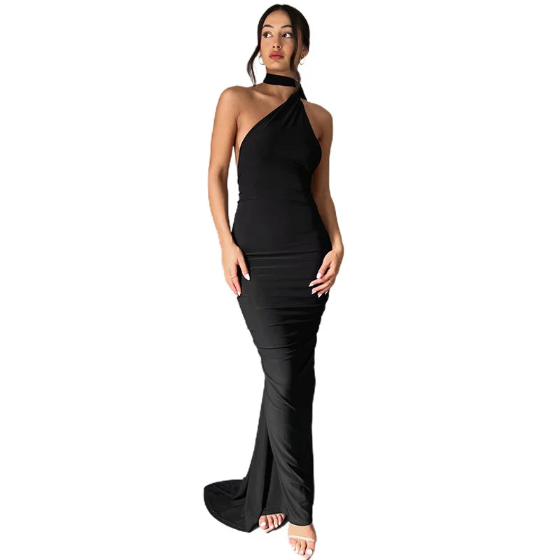Backless Halter Bodycon Dress
