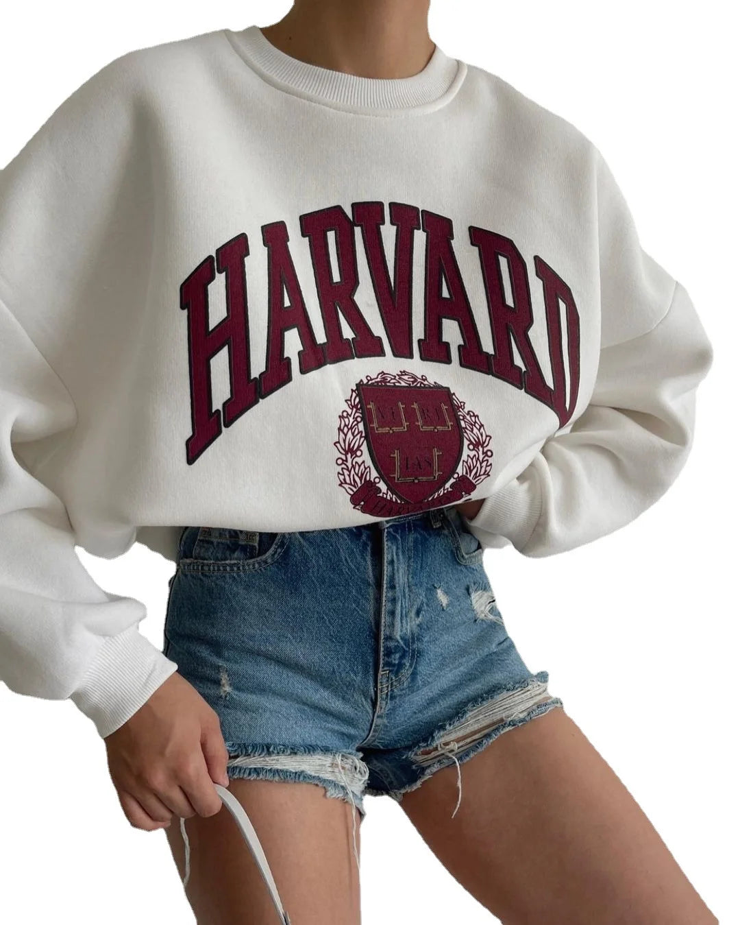 Printed Round Neck Sweater