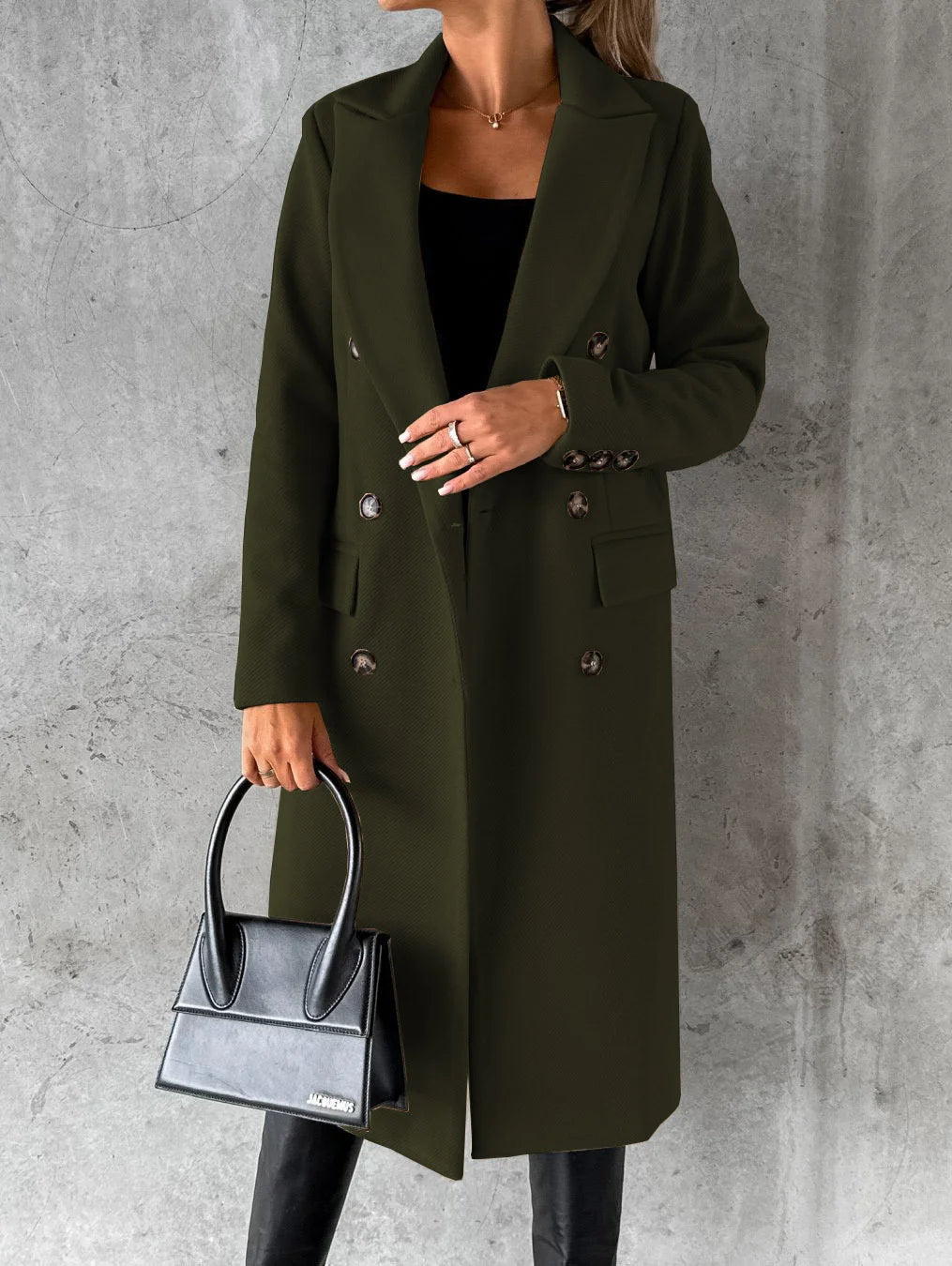 Fitted Coat With Buttons