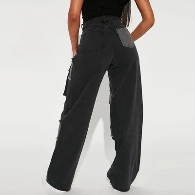 Women’s Jeans High Waist Straight Leg Comfortable