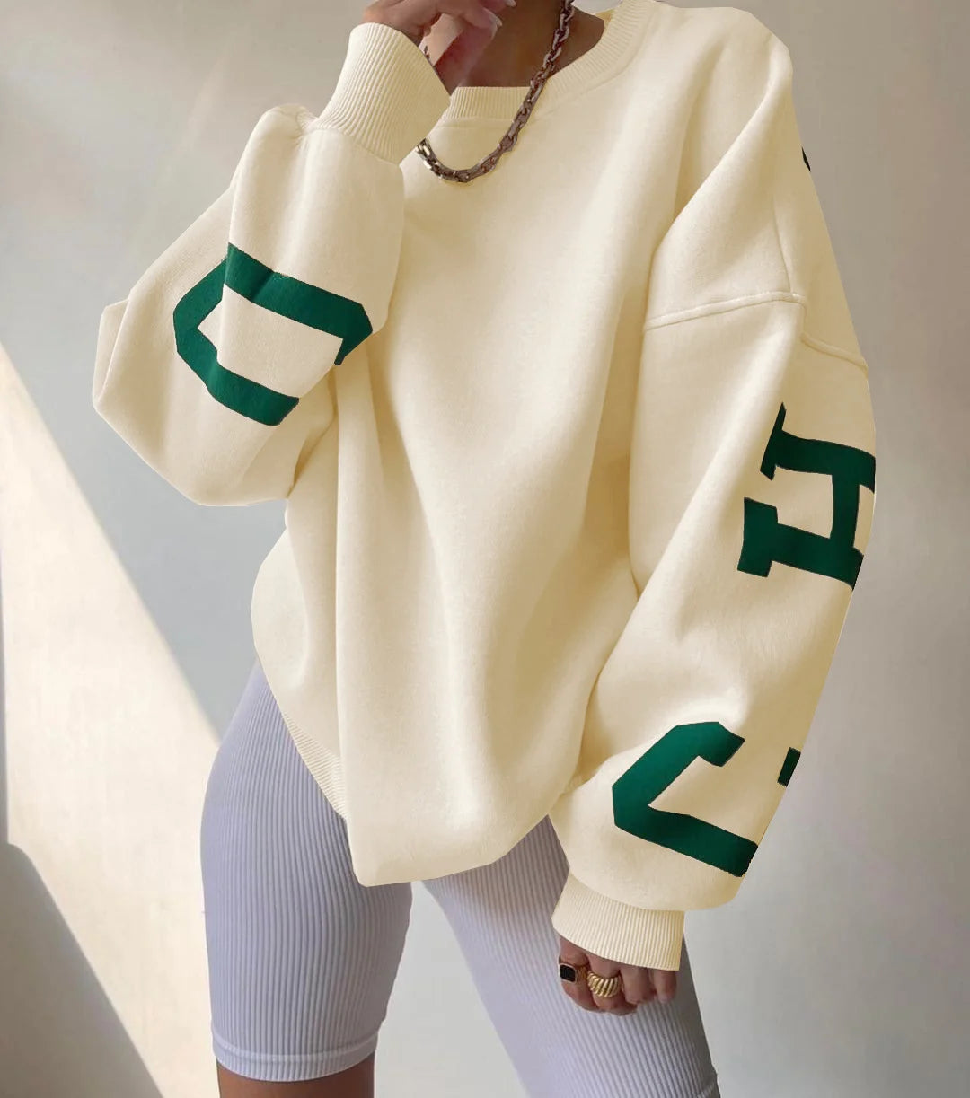 Solid Color Long Sleeve Sweater