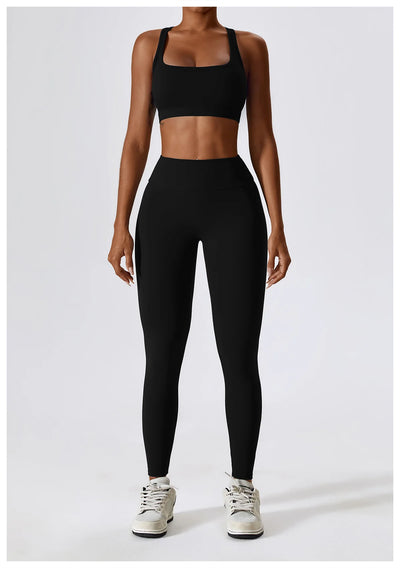 High-Intensity Nude Sports Vest Running Beautiful Back Fitness Top