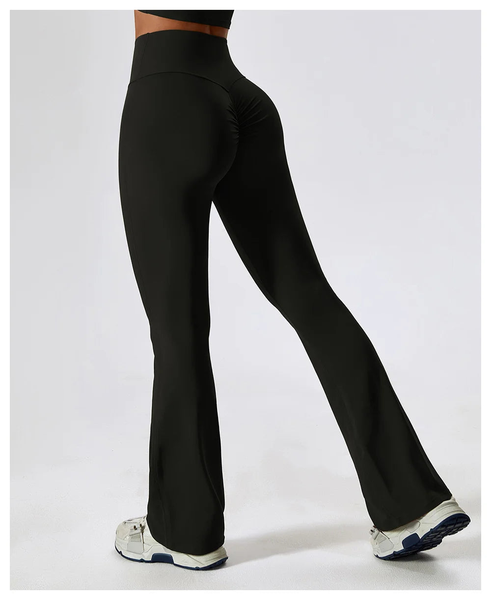 High Waist Slightly Flared Casual Sweatpants