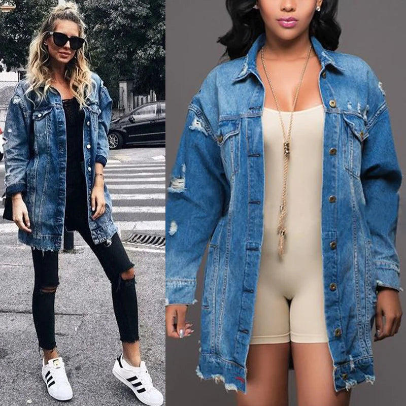 Denim Coat Fashion