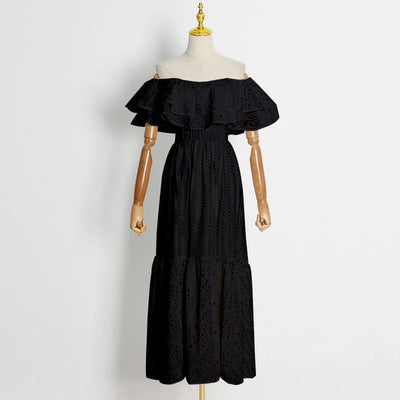 Long Skirt Dress With Embroidery
