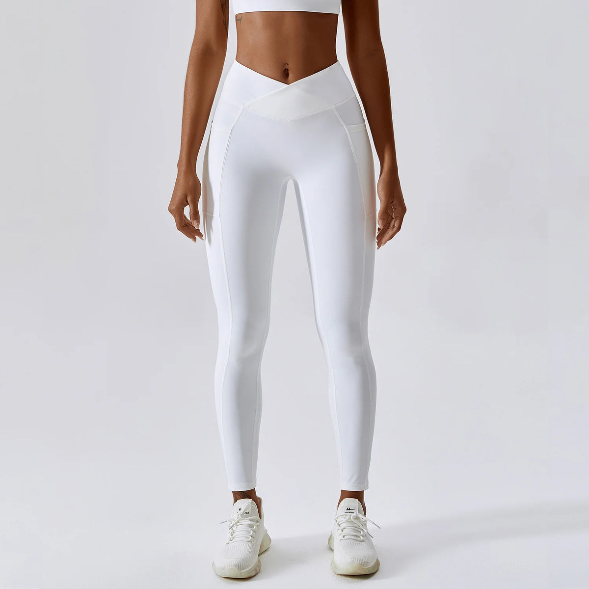 Sport Pants With Quick-drying Pocket And Crossed Waist