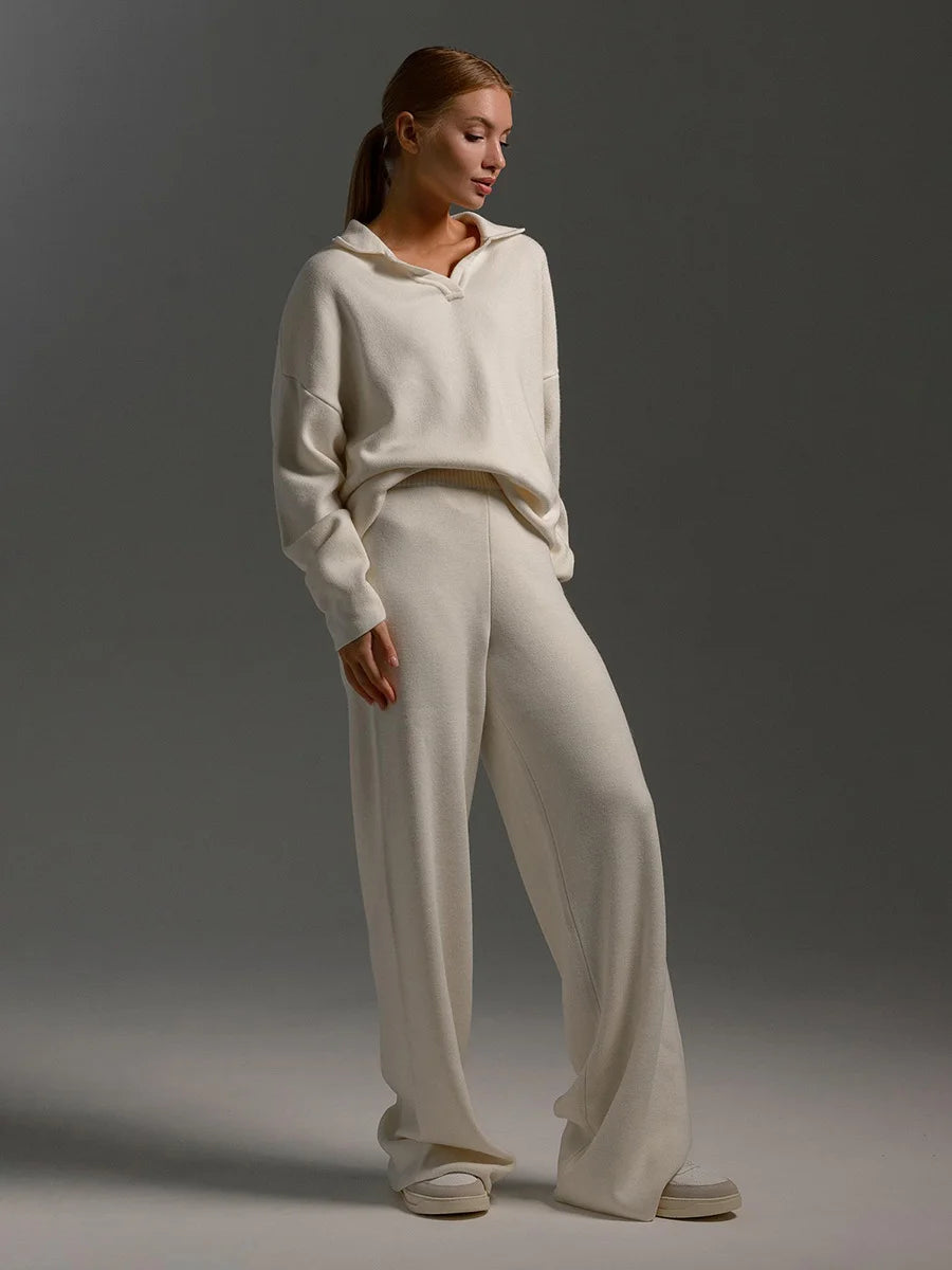 Sweater And Wide Pants Set