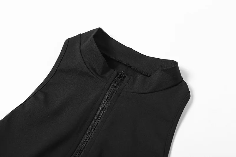 Backless High Waist Sleeveless Tight Hip Sport Jumpsuit
