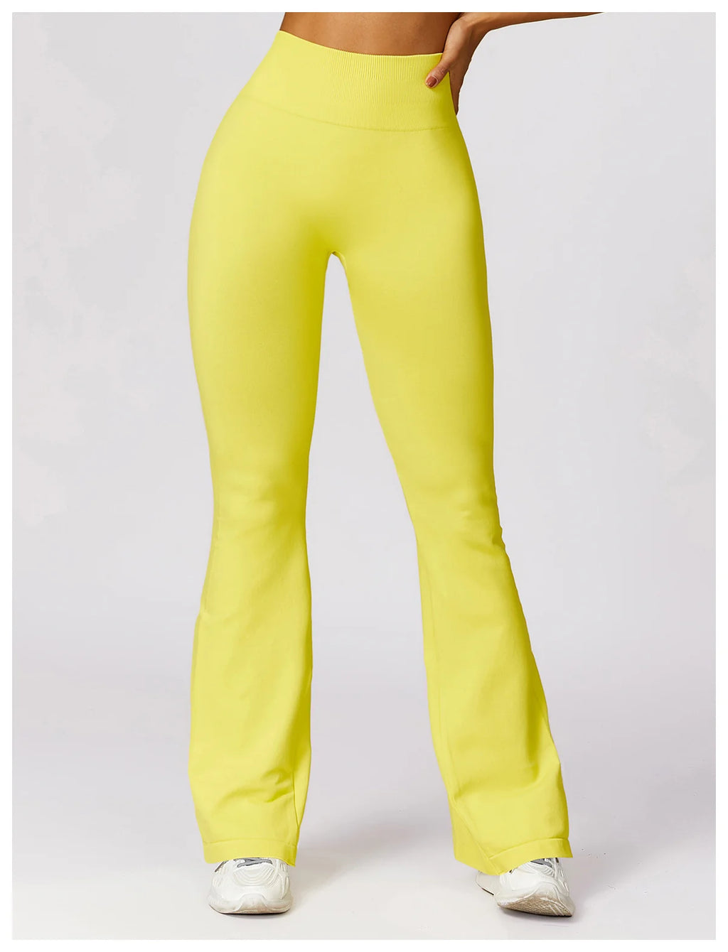 Tight Sport Pants With Wide Leg And Seamless