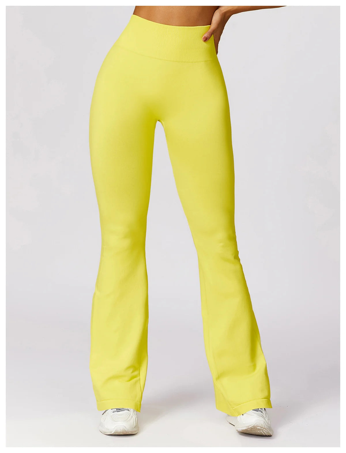 Tight Sport Pants With Wide Leg And Seamless