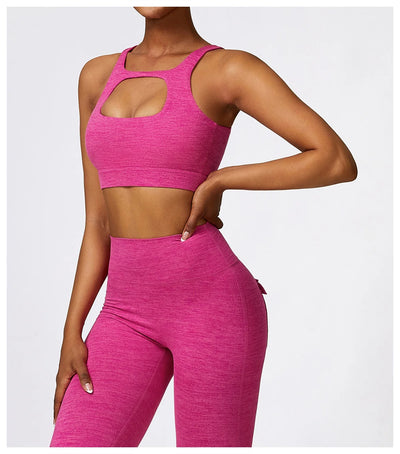 High Waist Slim Fit Sport Pants With Cargo Pockets