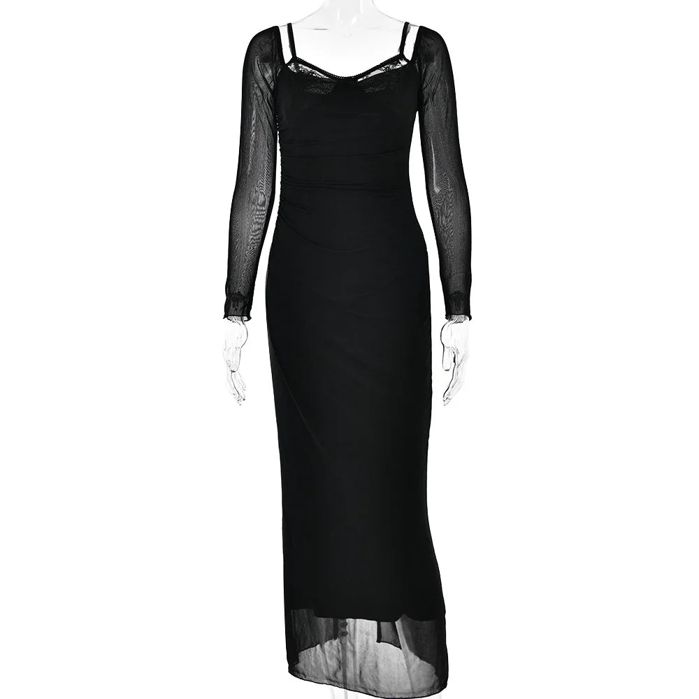 Halter Dress Women’s Fashion Hot Sexy Halter Dress Slit Tight