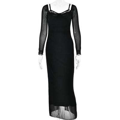 Halter Dress Women’s Fashion Hot Sexy Halter Dress Slit Tight