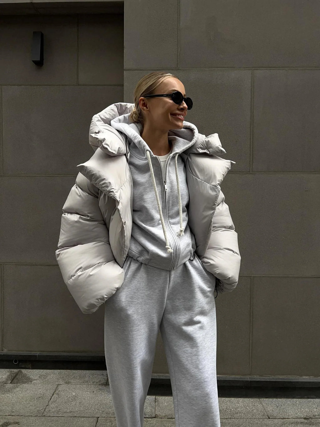 Cotton Padded Jacket Short Hooded