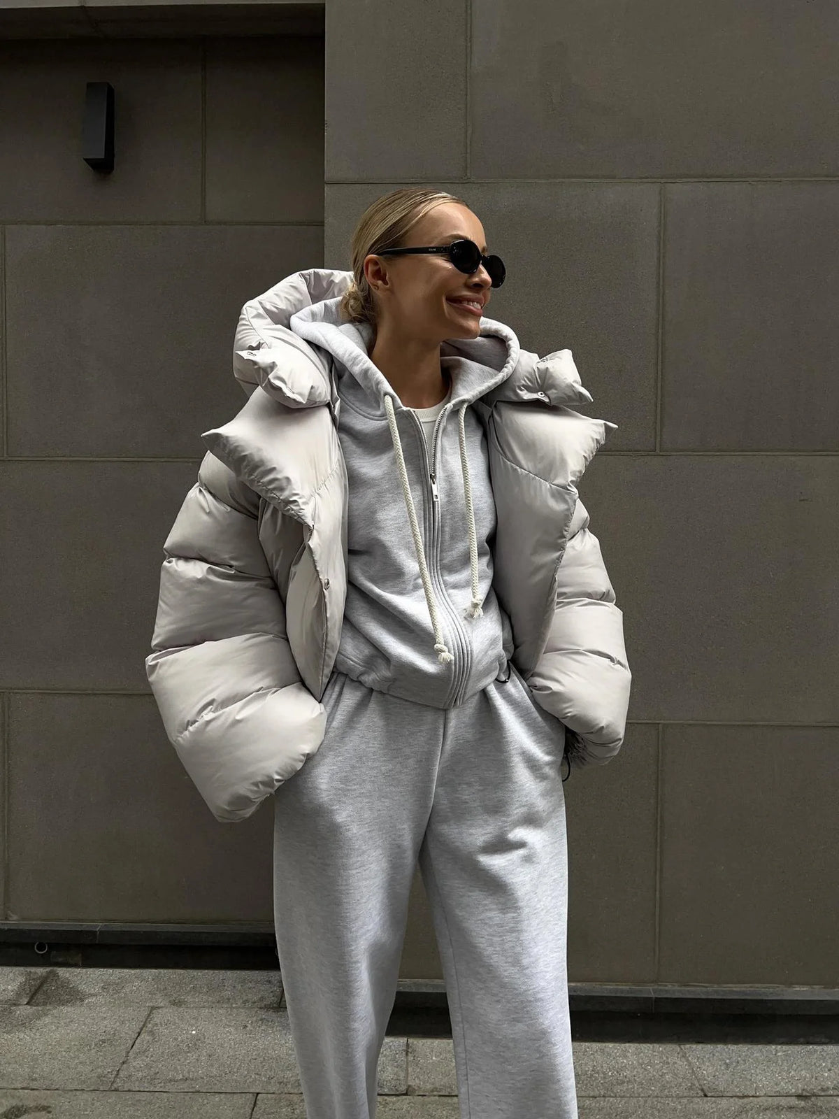 Cotton Padded Jacket Short Hooded