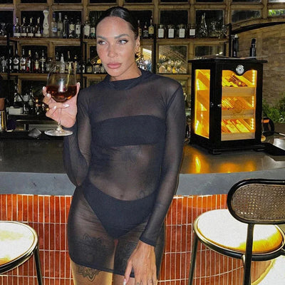 Short Backless Wrap Dress