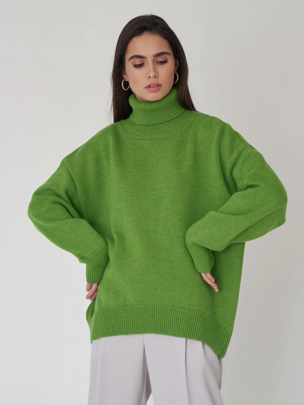 Overside High Neck Sweater