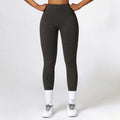 High Waist Slim Fit Sport Pants With Cargo Pockets